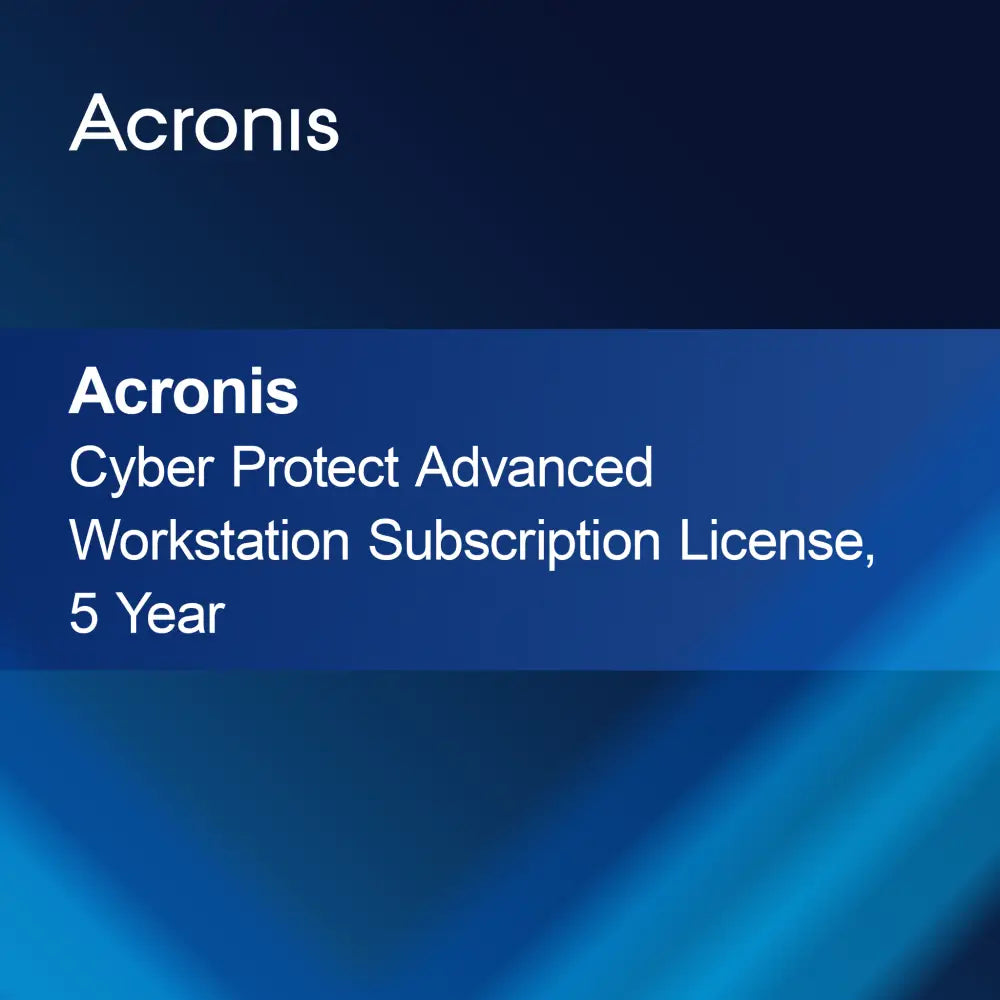 Acronis Cyber Protect Advanced Workstation -tilauslisenssi, 5 vuotta