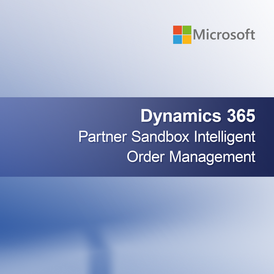 Dynamics 365 kumppanisandbox älykäs tilauksenhallinta