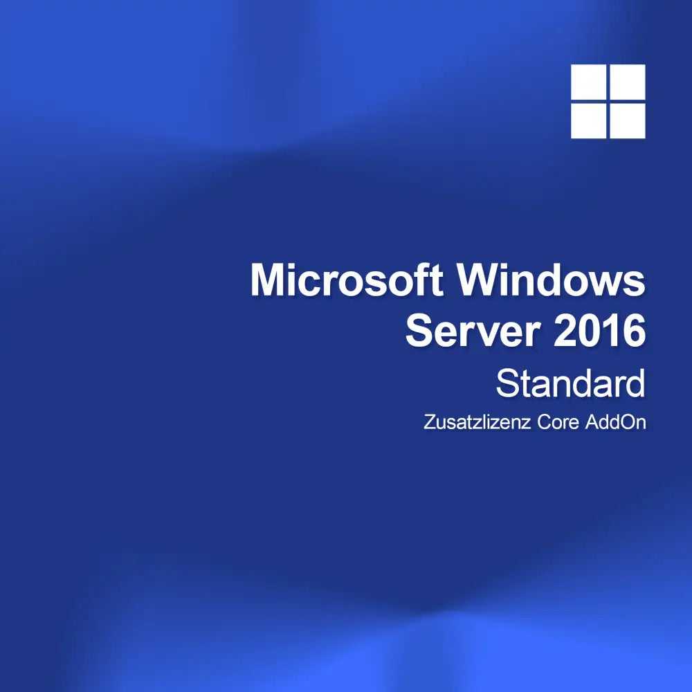 Microsoft Windows Server 2016 Standard Lisenssin lisäosa Core AddOn