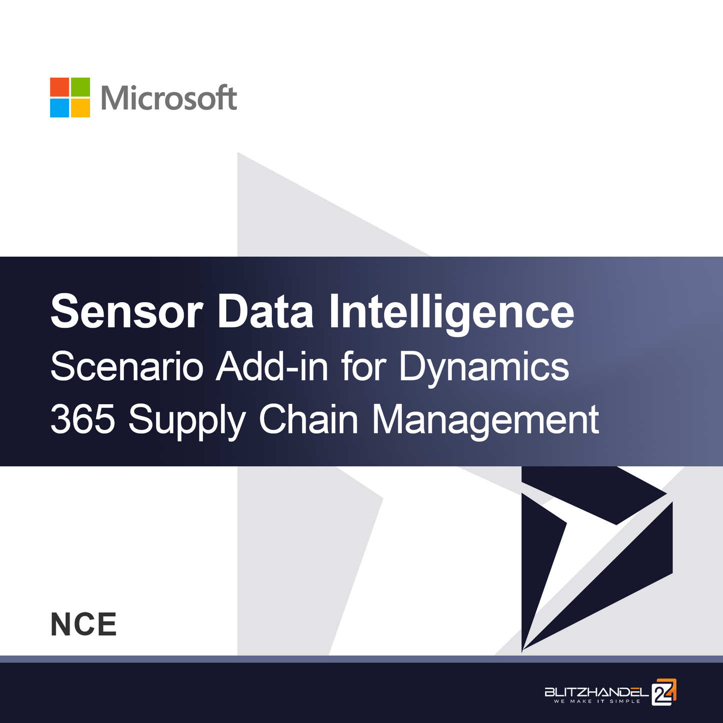 Anturidatan älykkyysskenaarion lisäosa Dynamics 365 Supply Chain Managementille (NCE)