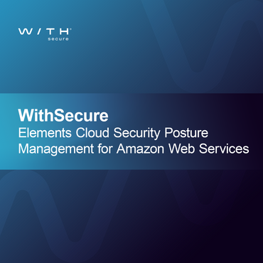 WithSecure Elements -pilvipalvelun turvallisuuden hallinta Amazon Web Servicesille