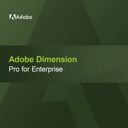 Adobe Dimension - Pro yrityksille
