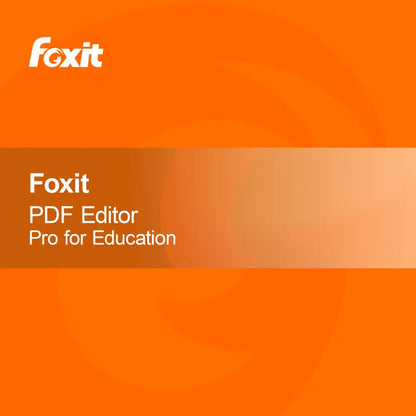 EDU Foxit PDF Editor Pro koulutukseen