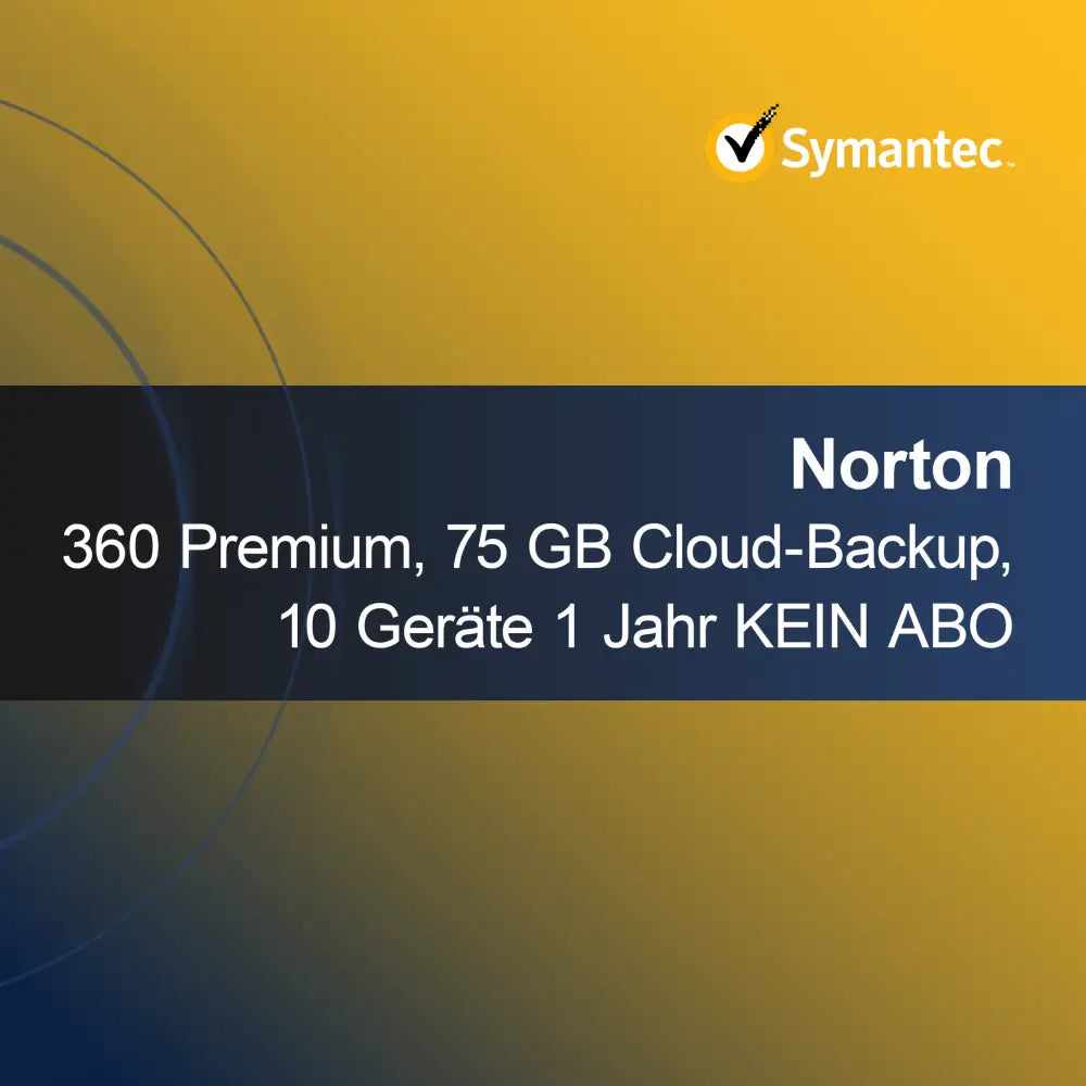 Norton 360 Premium, 75 GB pilvivarmuuskopiointi, 10 laitetta 1 vuosi EI TILAUSTA