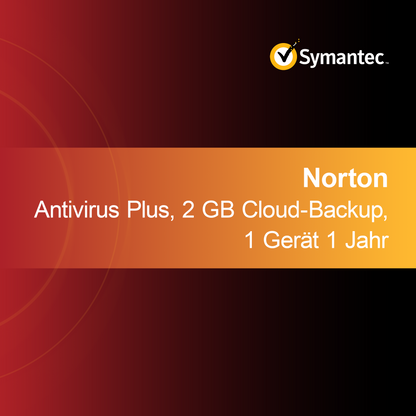 Norton Antivirus Plus, 2 GB Cloud-Backup, 1 Gerät 1 Jahr
