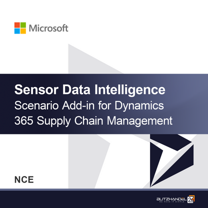 Anturidatan älykkyysskenaarion lisäosa Dynamics 365 Supply Chain Managementille (NCE)
