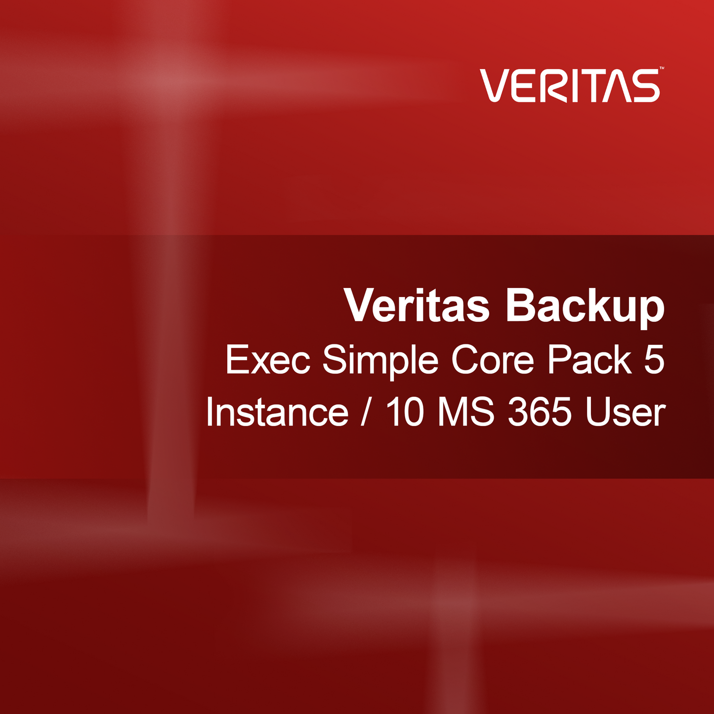 Veritas Backup Exec Simple Core Pack 5 instanssia / 10 MS 365 käyttäjää